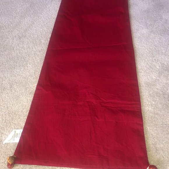 PIER 1 IMPORTS Multi-Color‎ Paisley Stripes TABLE RUNNER 72” x 13” Fall winter - Picture 4 of 14